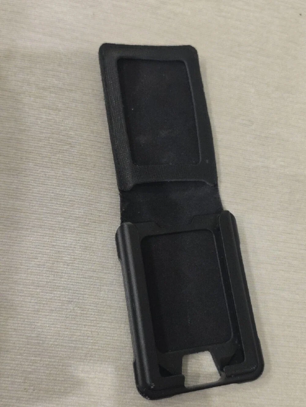 Black Men's Bifold Wallet with Subtle Logo - Unknown Brand
